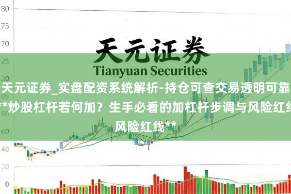 天元证券_实盘配资系统解析-持仓可查交易透明可靠 > **炒股杠杆若何加？生手必看的加杠杆步调与风险红线**